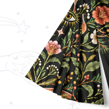 Purplehecate Nocturnal Moth's SpellBell Sleeve Dress