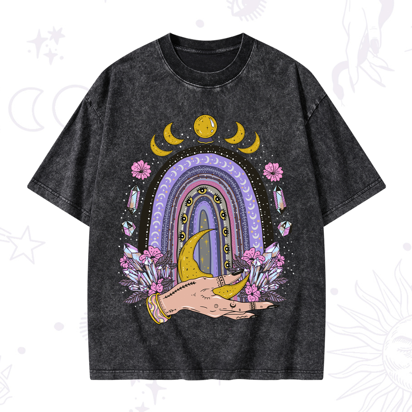 Magic Purplehecate Magic Rainbow Washed T-Shirt