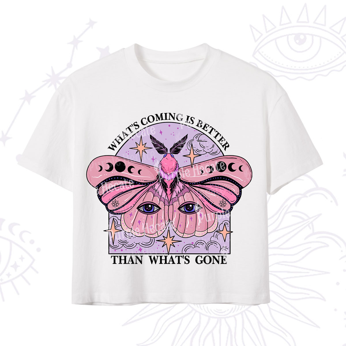 Purplehecate What's Coming Is Better Than What's Gone Crop T-Shirt