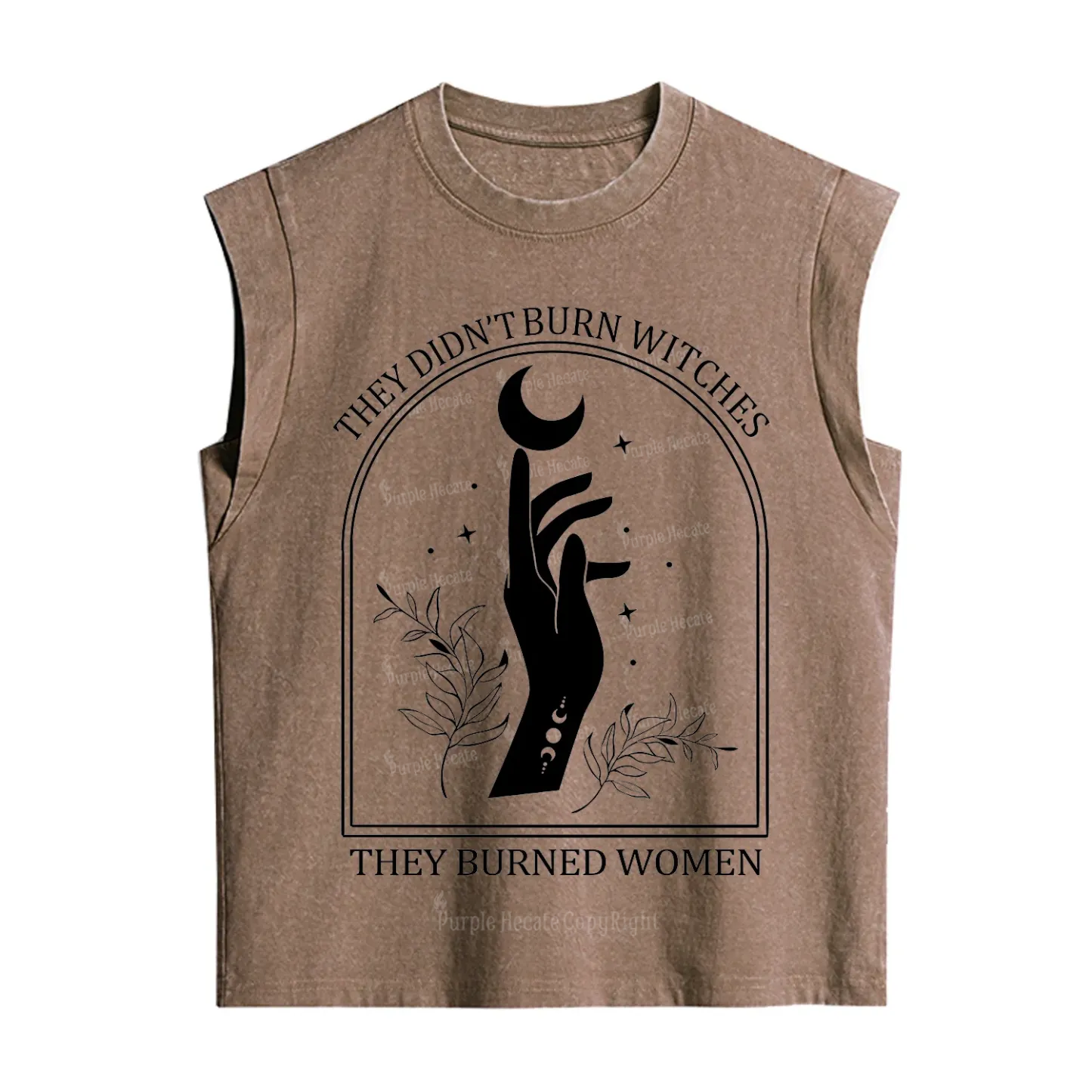 Purplehecate They Didn't Burn Witches They Burned Women Vintage Washed Tank