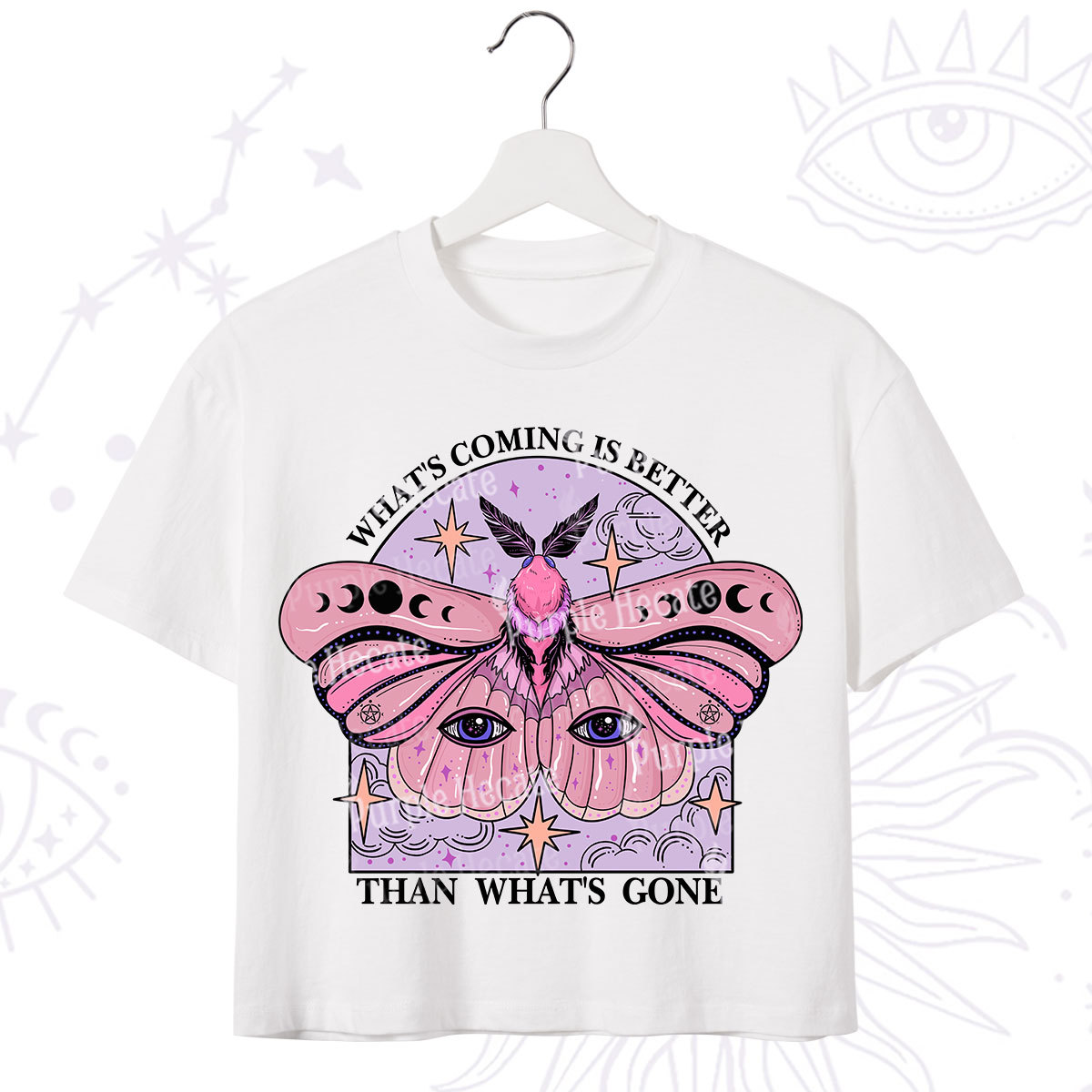 Purplehecate What's Coming Is Better Than What's Gone Crop T-Shirt