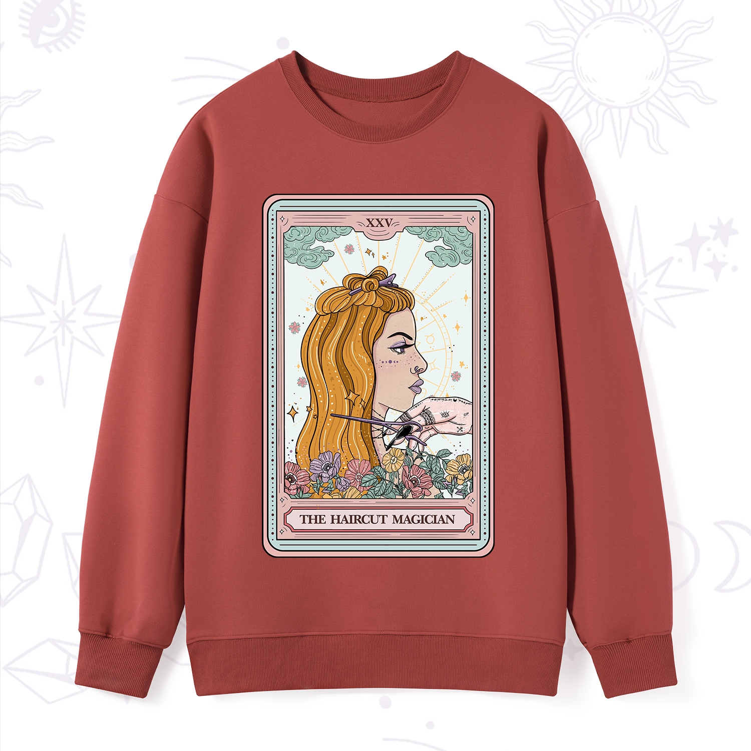 Purplehecate The Haircut Magician Tarot Sweatshirt