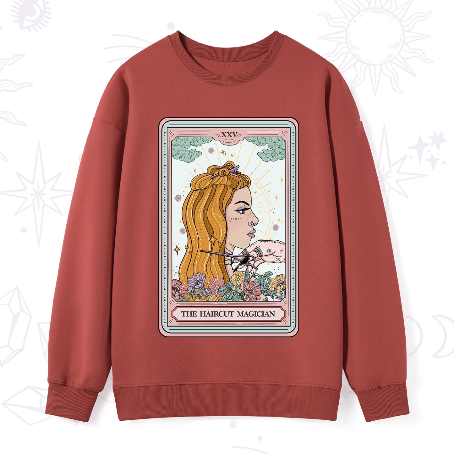 Purplehecate The Haircut Magician Tarot Sweatshirt