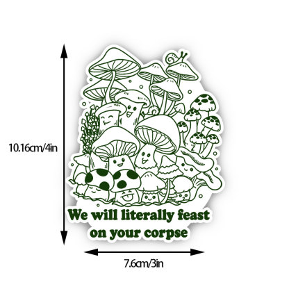 Purplehecate We Will Literally Feast on Your Corpse Sticker