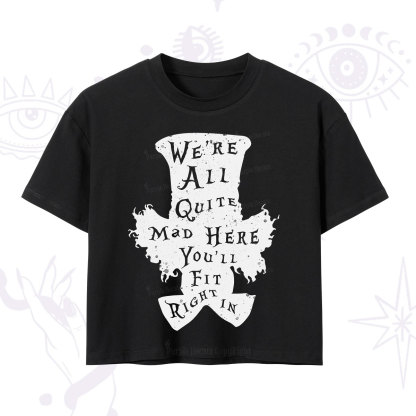 Purplehecate Mad Tea Party Club Crop T-Shirt