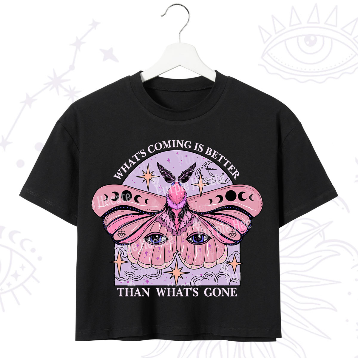 Purplehecate What's Coming Is Better Than What's Gone Crop T-Shirt