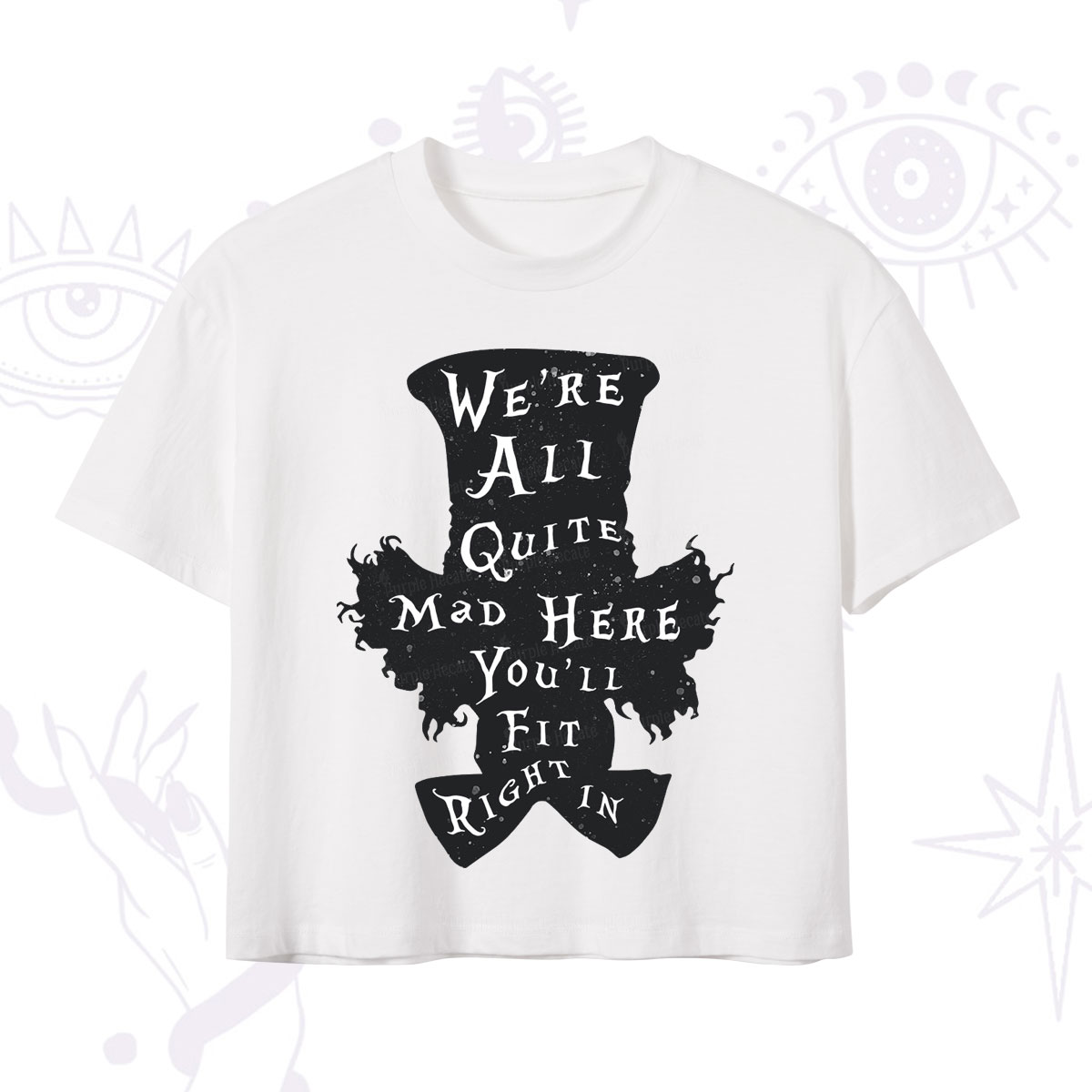 Purplehecate Mad Tea Party Club Crop T-Shirt