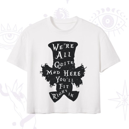 Purplehecate Mad Tea Party Club Crop T-Shirt