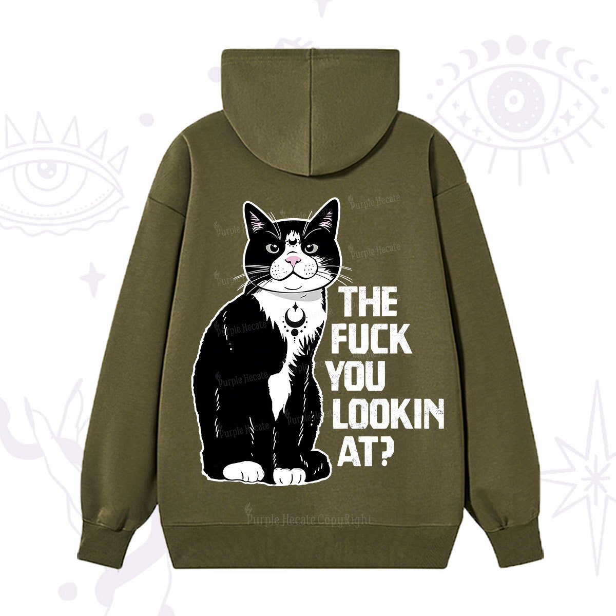 Purplehecate The Fuck You Lookin At Hoodie