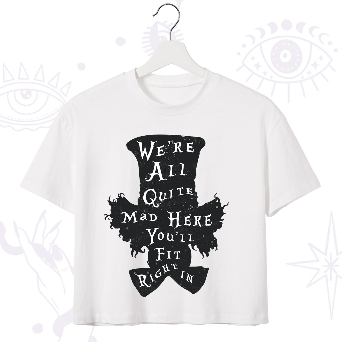 Purplehecate Mad Tea Party Club Crop T-Shirt