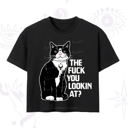 Purplehecate The Fuck You Lookin At Crop T-Shirt