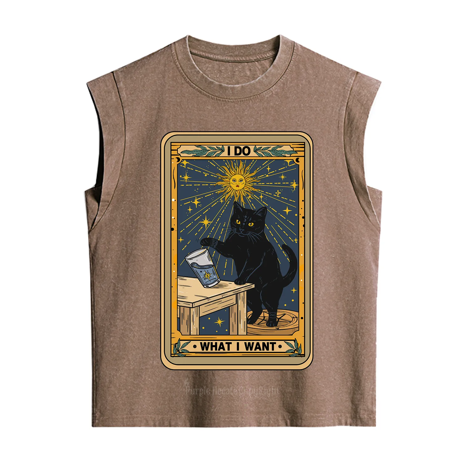 Purplehecate I Do What I Want Cats Vintage Washed Tank