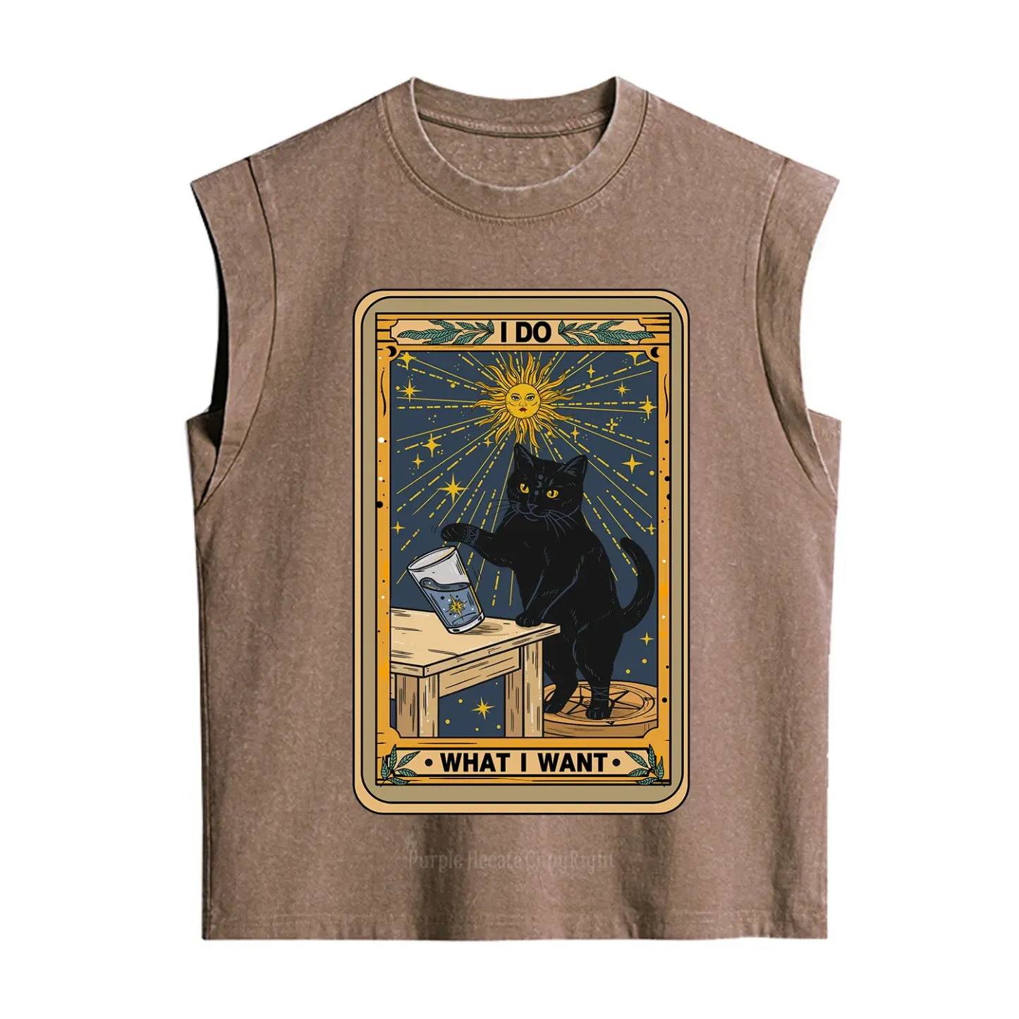 Purplehecate I Do What I Want Cats Vintage Washed Tank