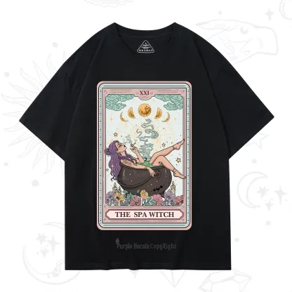 Purplehecate The Spa Witch Tarot Card T-Shirt