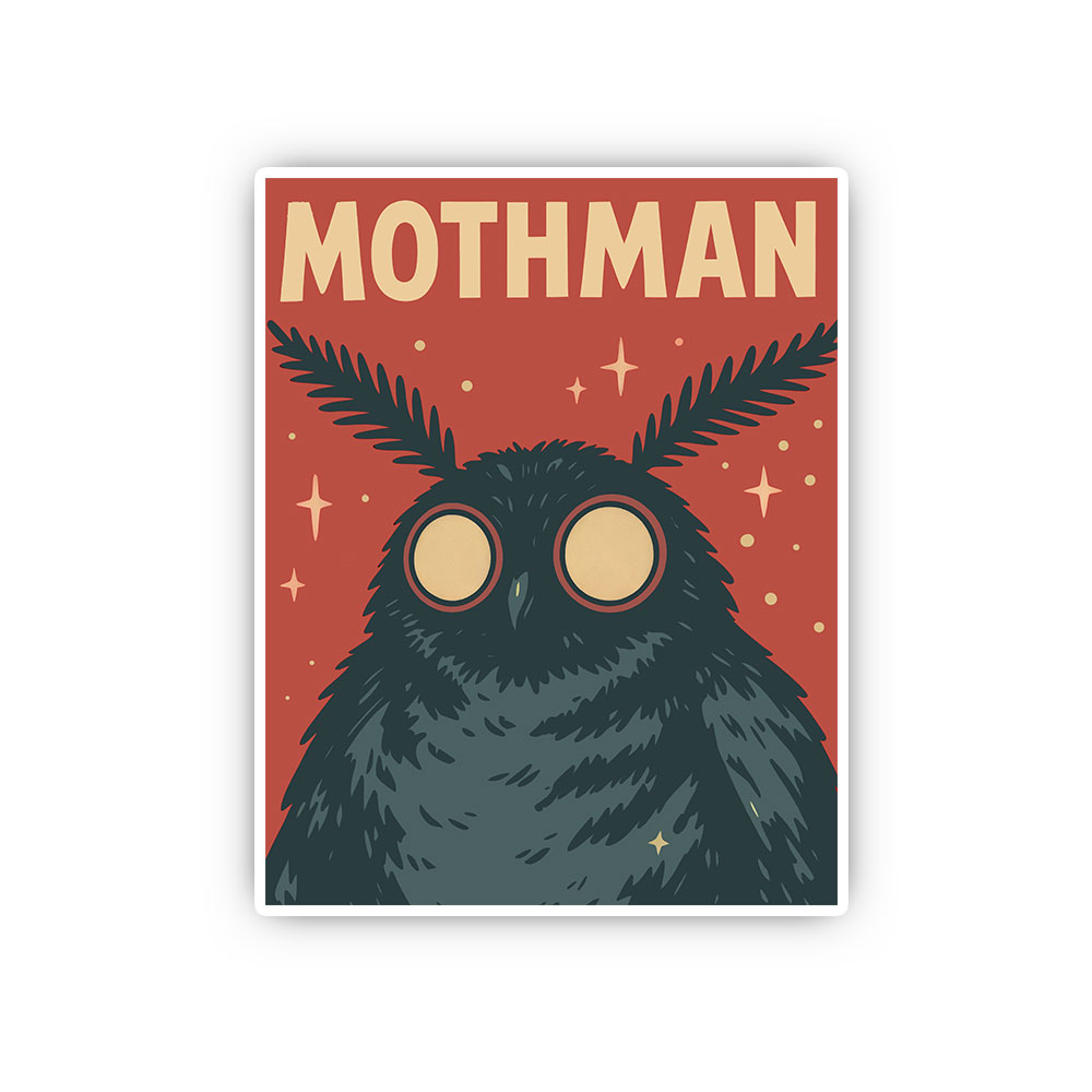 Purplehecate Mothman Sticker