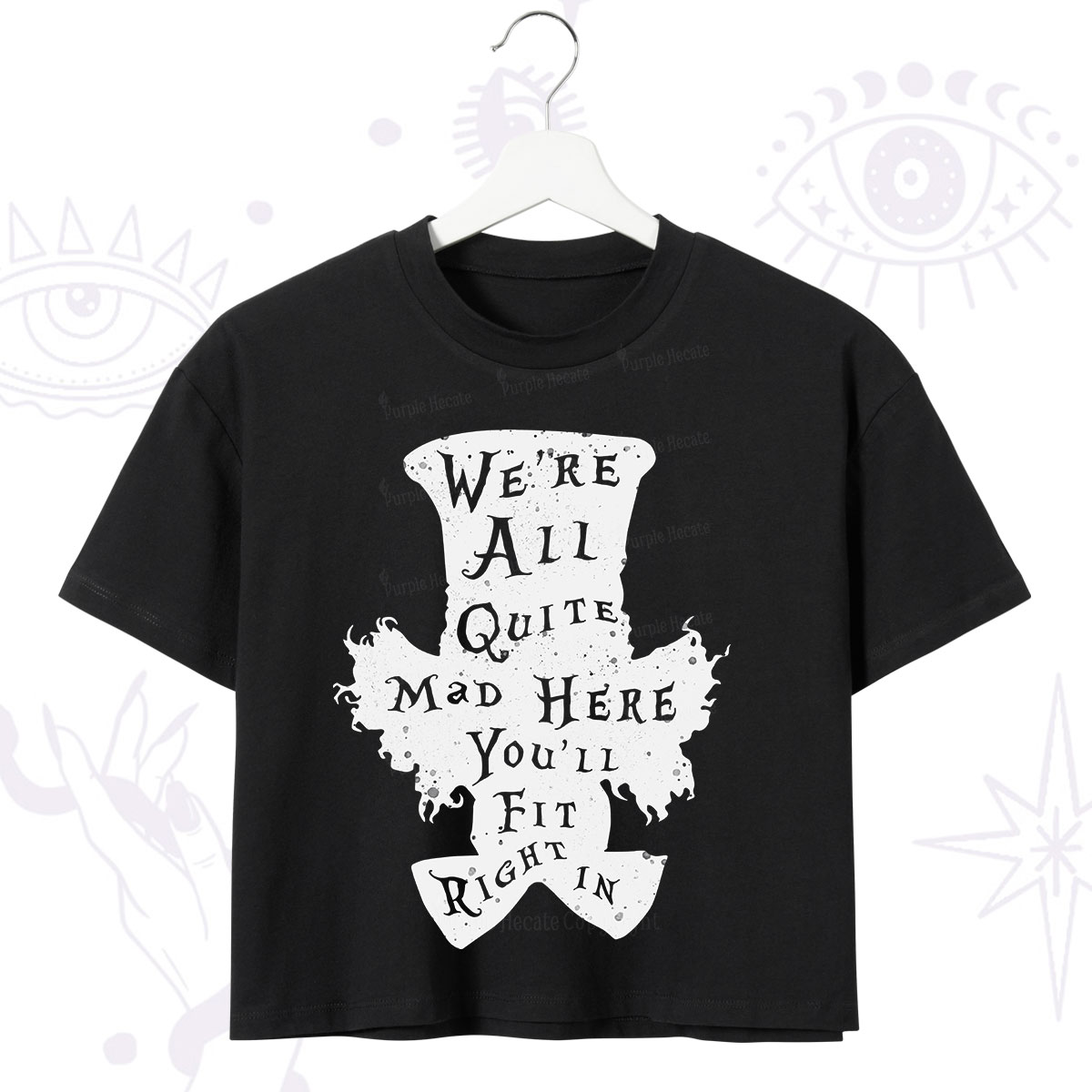 Purplehecate Mad Tea Party Club Crop T-Shirt