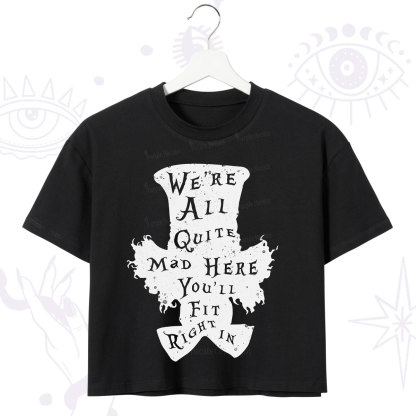 Purplehecate Mad Tea Party Club Crop T-Shirt