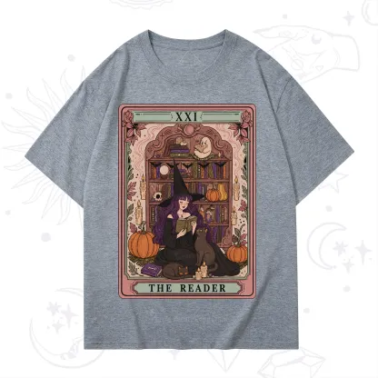 Purplehecate The Reader Tarot Bookish Witch T-Shirt