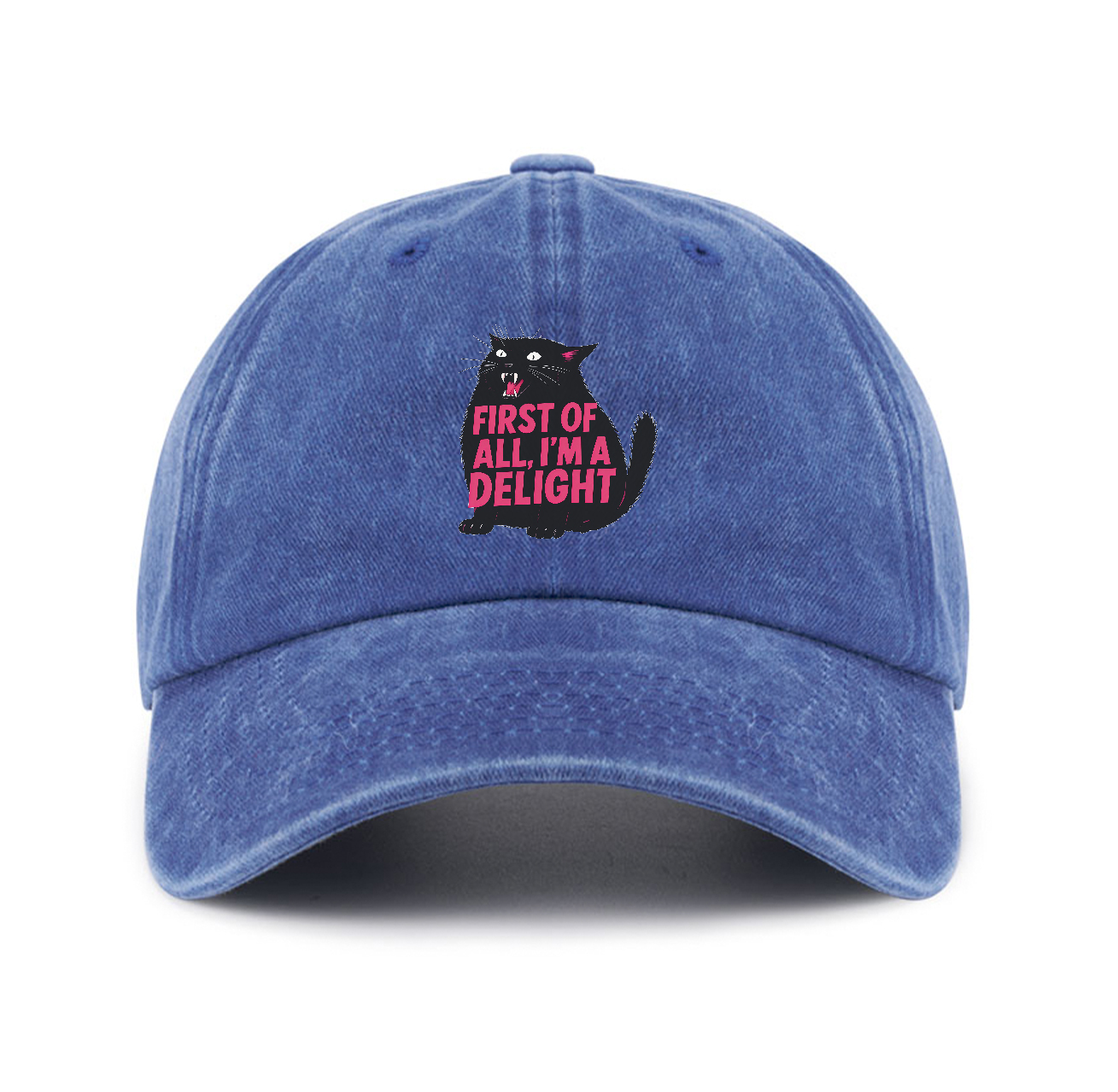 Purplehecate First Of All I'm A Delight Cat Baseball Cap