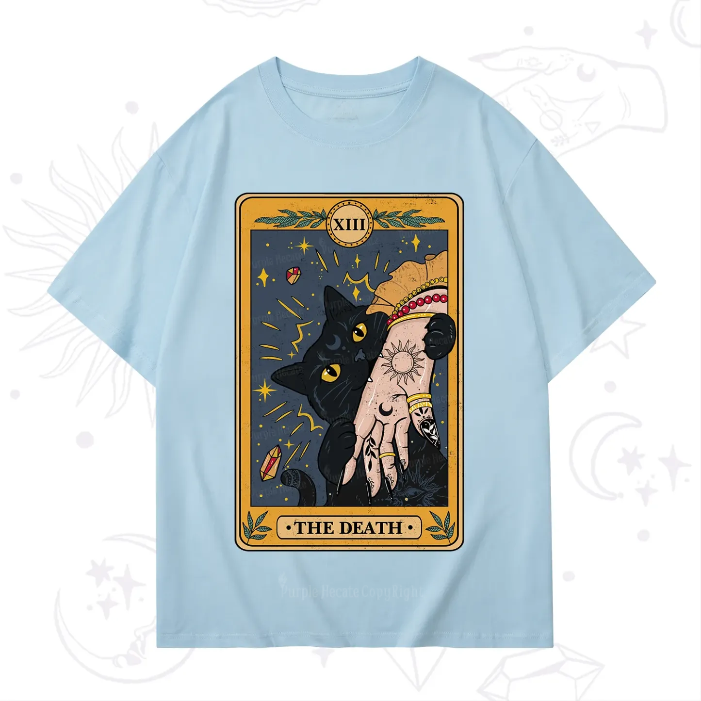 Purplehecate The Death Tarot Card T-Shirt