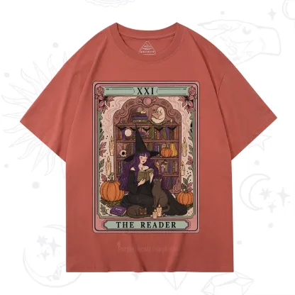 Purplehecate The Reader Tarot Bookish Witch T-Shirt