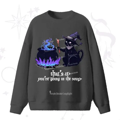 Purplehecate Trust Your Instincts Fuzzy Ugly Sweater