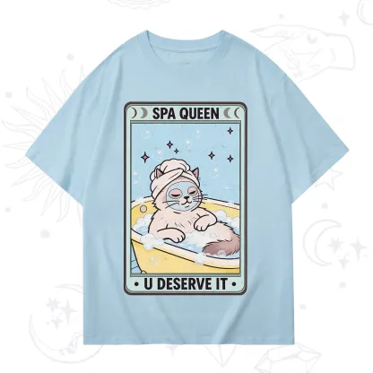 Purplehecate The Spa Queen Cat Tarot T-Shirt
