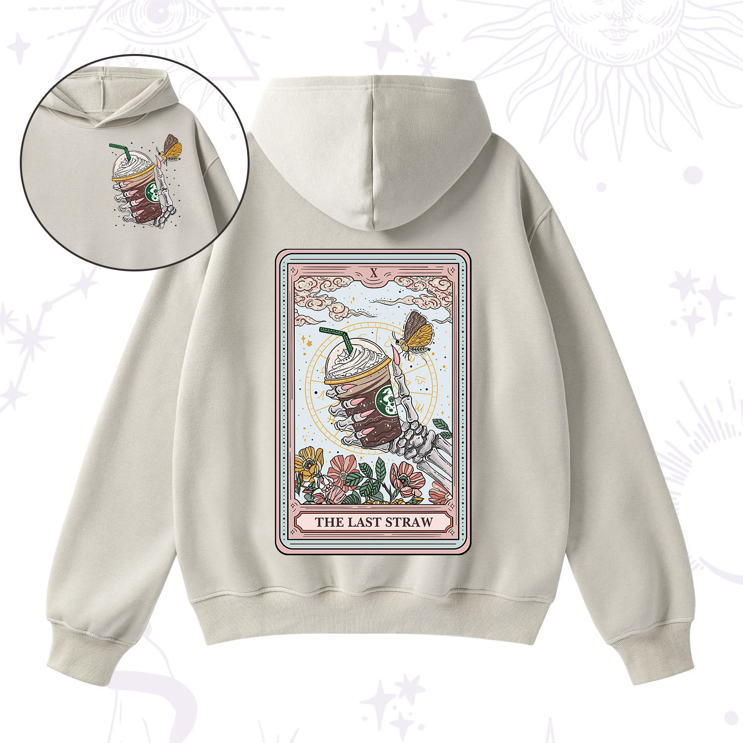 Purplehecate The Last Straw Tarot Fleece Hoodie Suit