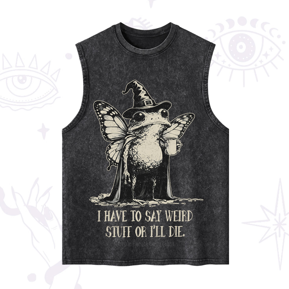 Purplehecate I Have to Say Weird Stuff Or I'll Die Washed Tank