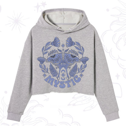 Purplehecate Mystic Moth Crop Hoodie