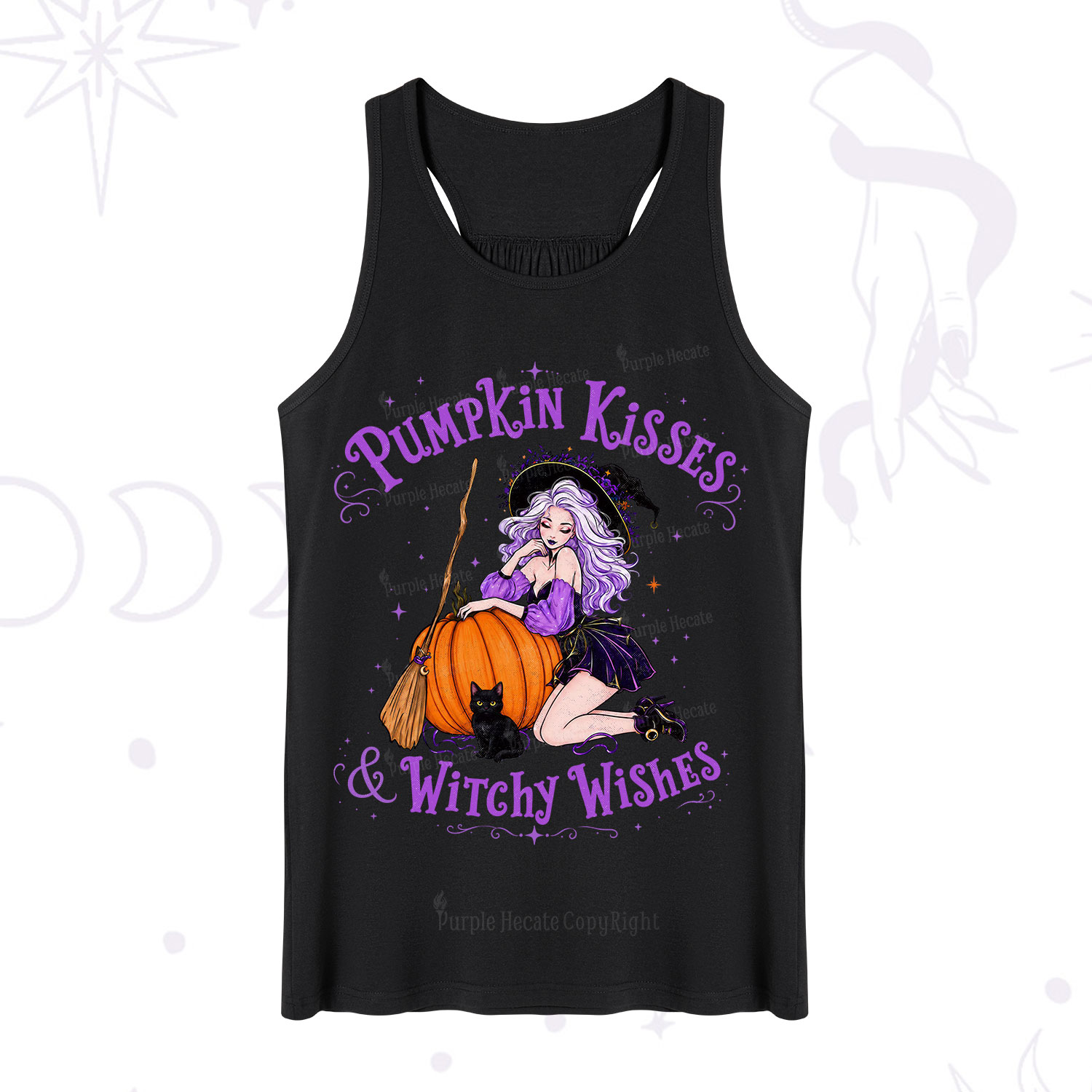 Purplehecate Pumpkin Kisses & Witchy Wishes Tank