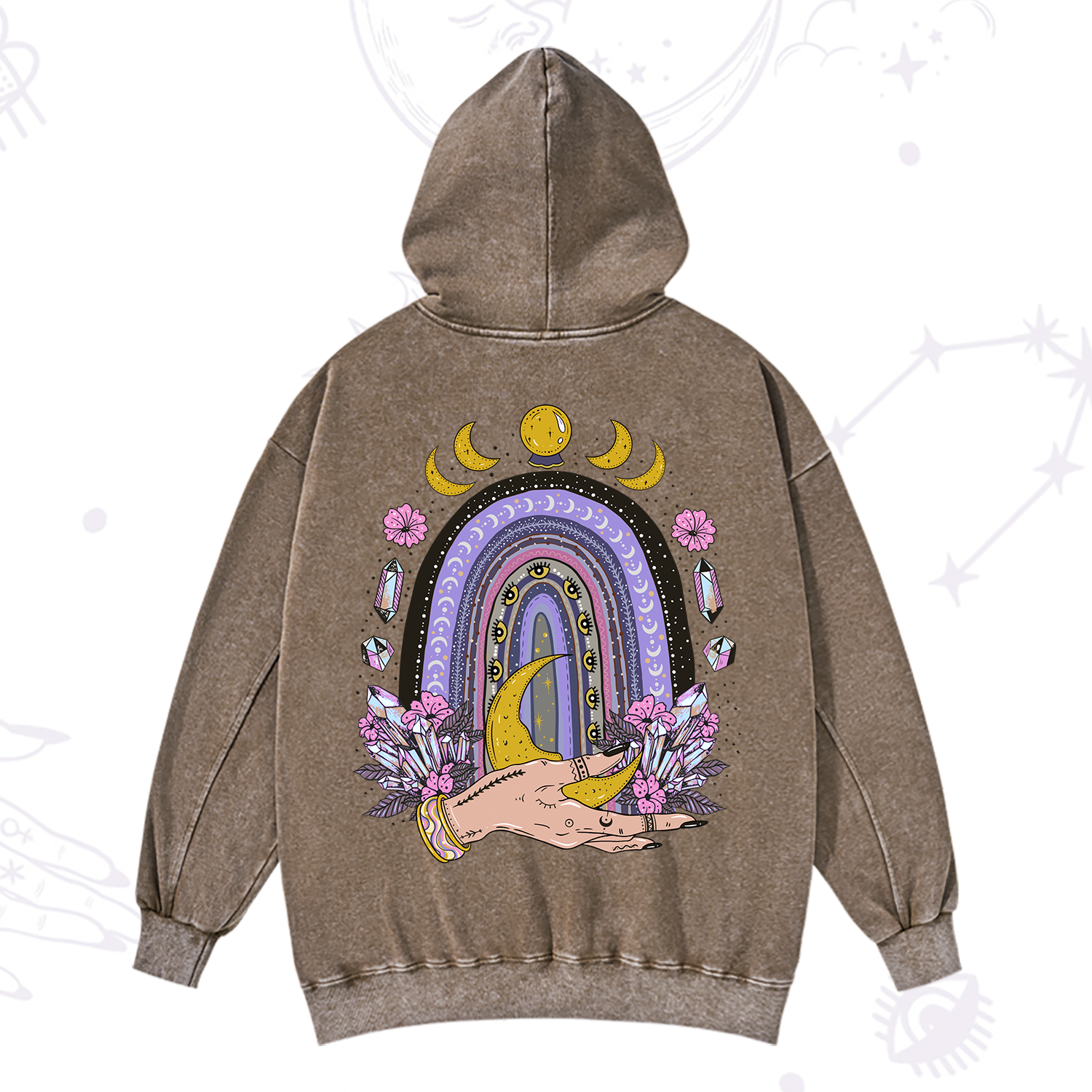 Purplehecate Magic Rainbow Washed Hoodie
