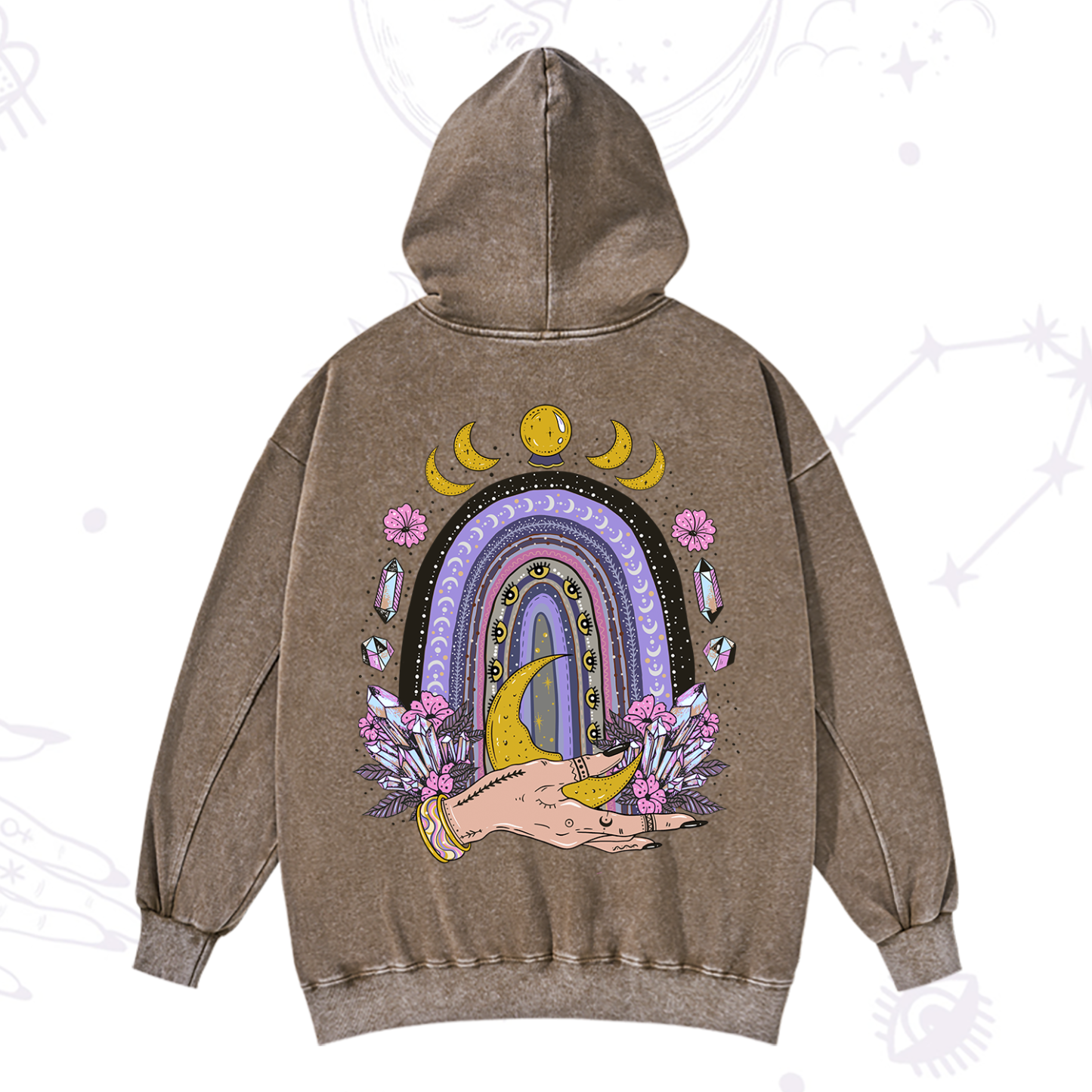 Purplehecate Magic Rainbow Washed Hoodie