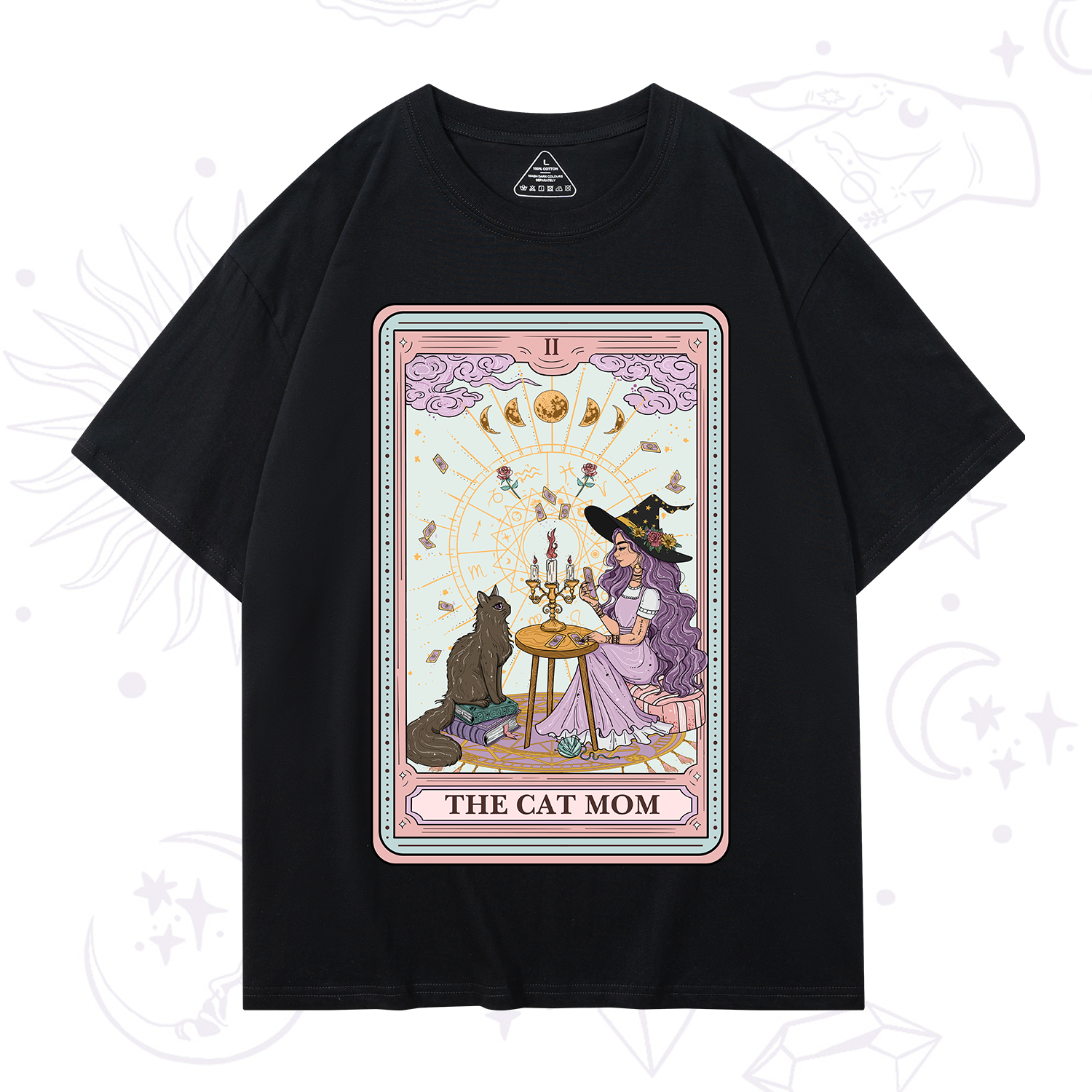 Purplehecate The Cat Witch Mom Tarot T-Shirt