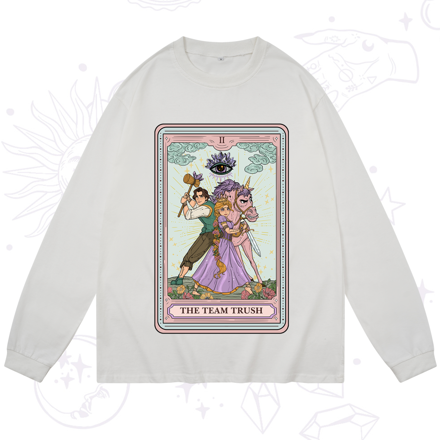 Purplehecate The Team Trush Tarot Card Long Sleeve T-Shirt