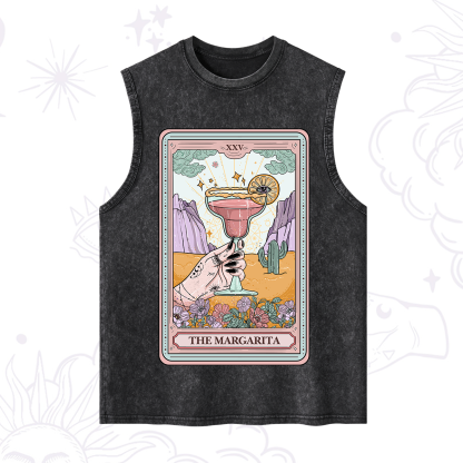 Purplehecate The Margarita Tarot Card Washed Tank