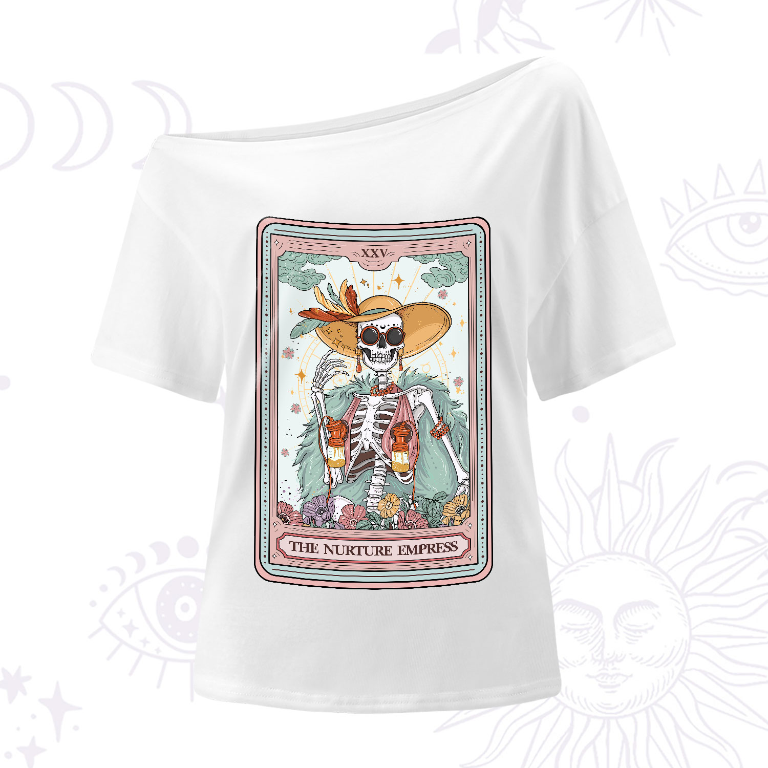 Purplehecate The Nurture Empress Tarot One-Shoulder T-Shirt
