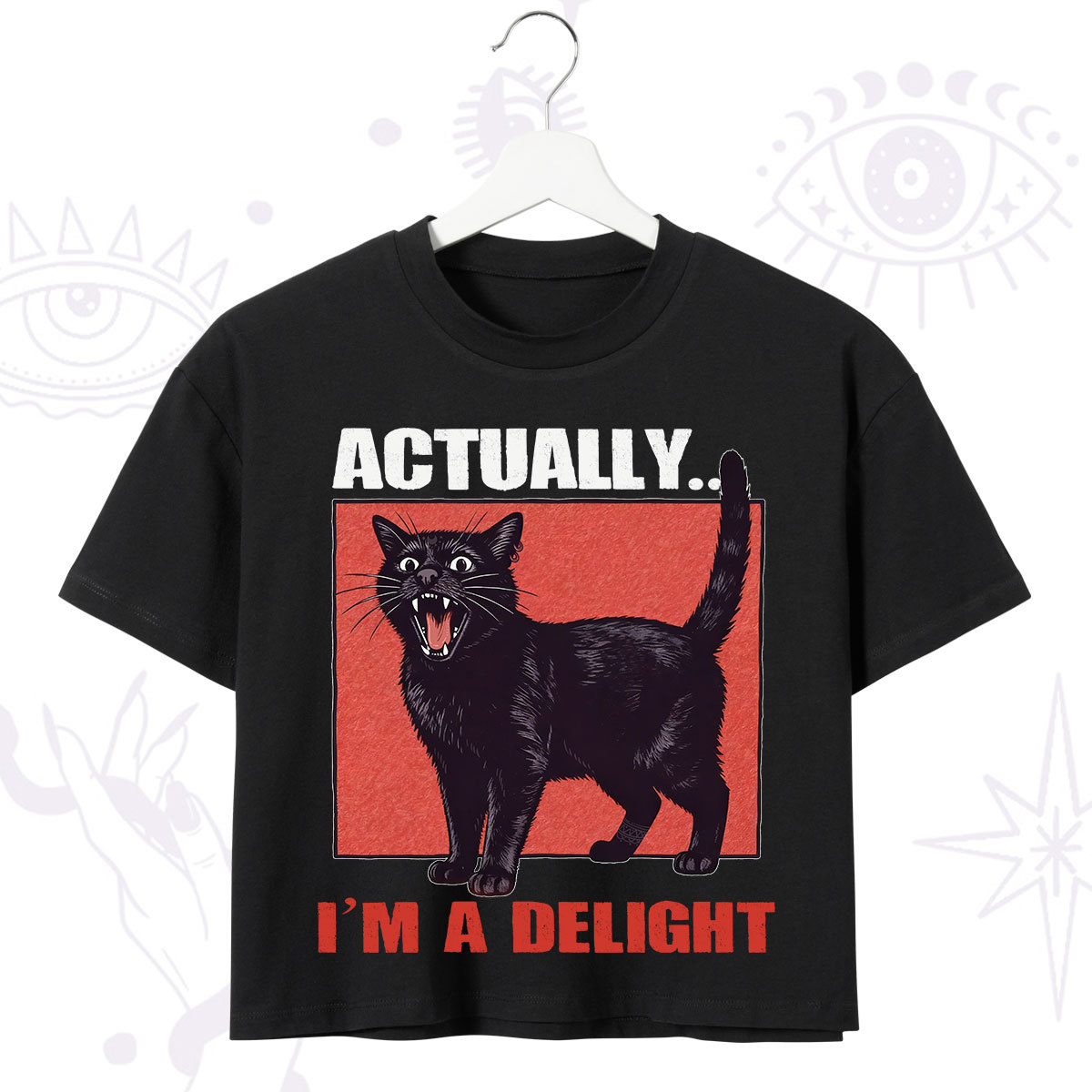 Purplehecate Actually Im a Delight Crop T-Shirt