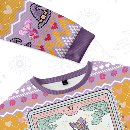 Purplehecate The Audacity Tarot Card Ugly Valentine Sweatshirt