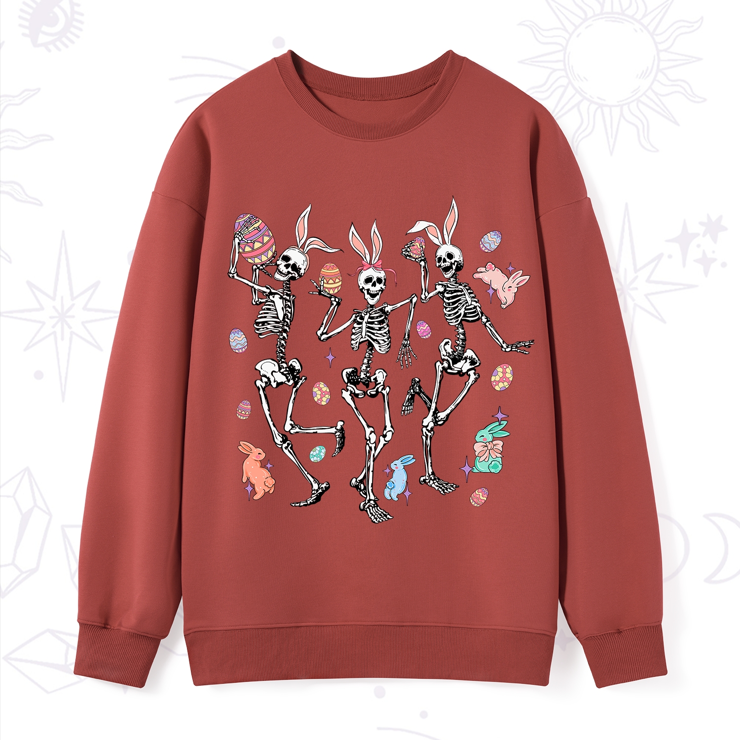 Purplehecate Easter Bunny Skeleton Sweatshirt