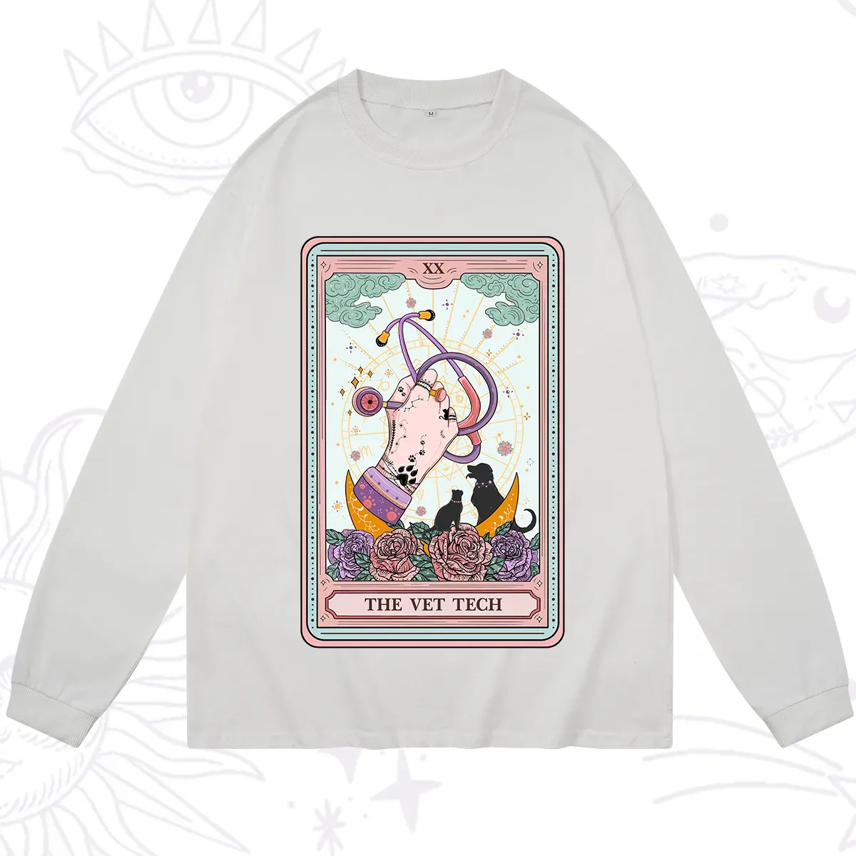 Purplehecate The Vet Tech Tarot Long Sleeve T-Shirt