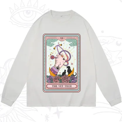 Purplehecate The Vet Tech Tarot Long Sleeve T-Shirt