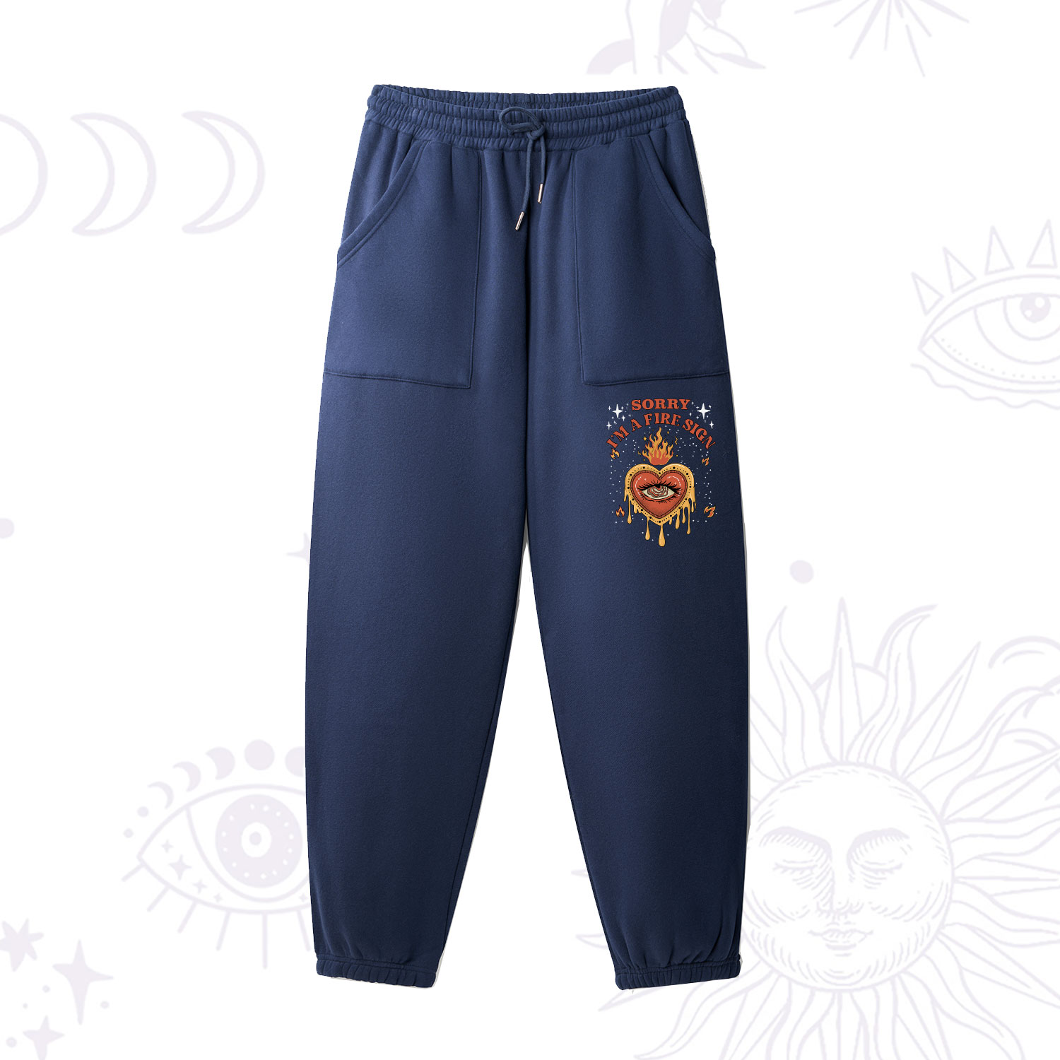 Purplehecate Sorry I'm A Fire Sign Fleece Sweatpants