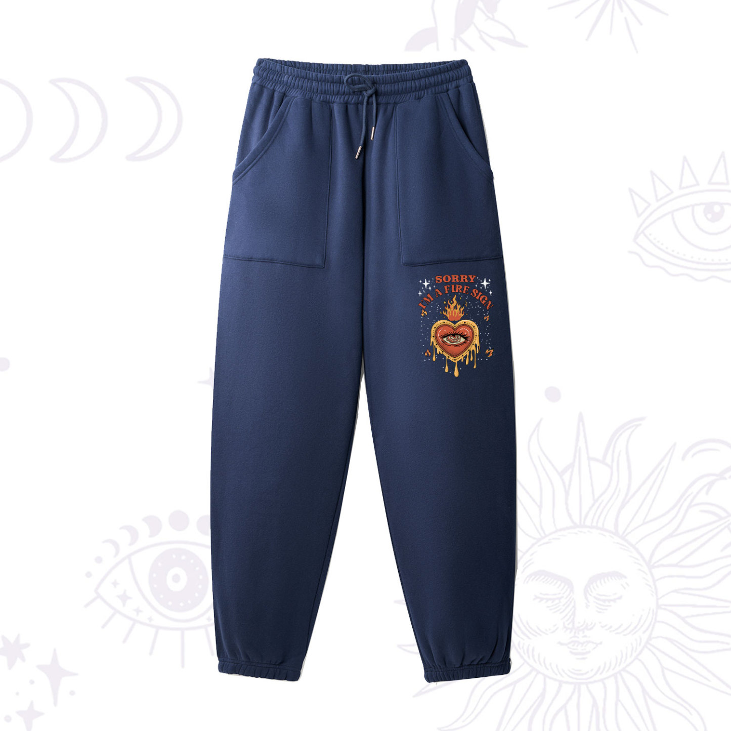 Purplehecate Sorry I'm A Fire Sign Fleece Sweatpants