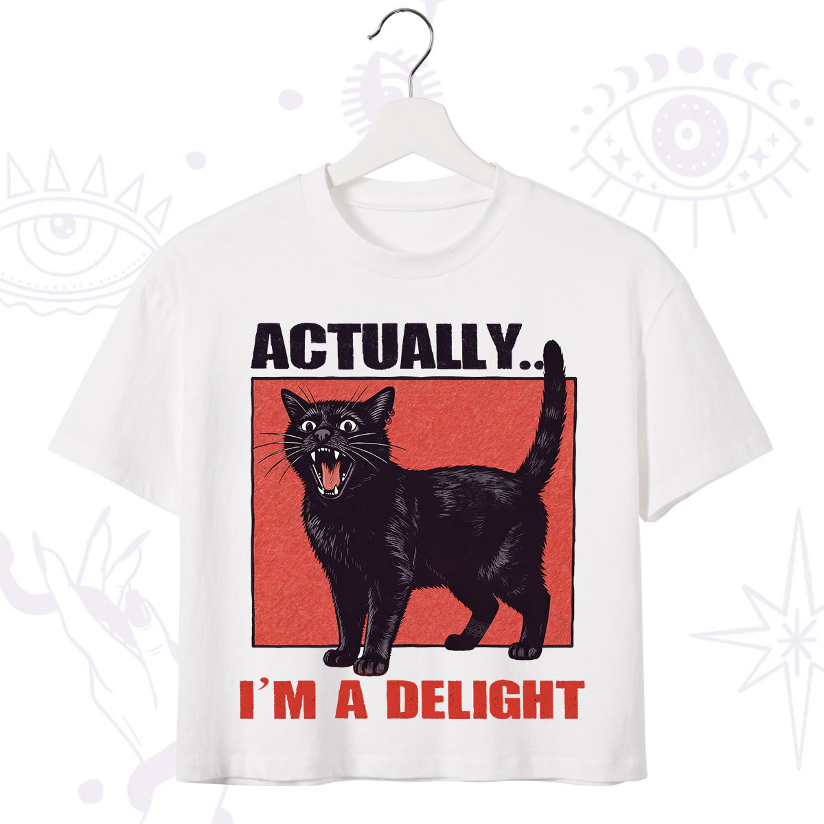 Purplehecate Actually Im a Delight Crop T-Shirt