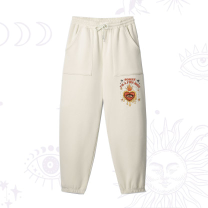 Purplehecate Sorry I'm A Fire Sign Fleece Sweatpants