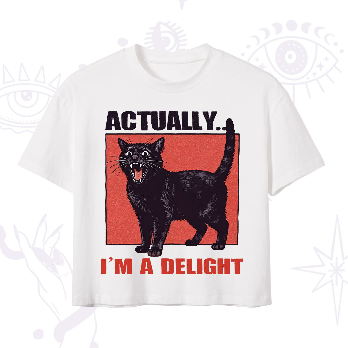 Purplehecate Actually Im a Delight Crop T-Shirt