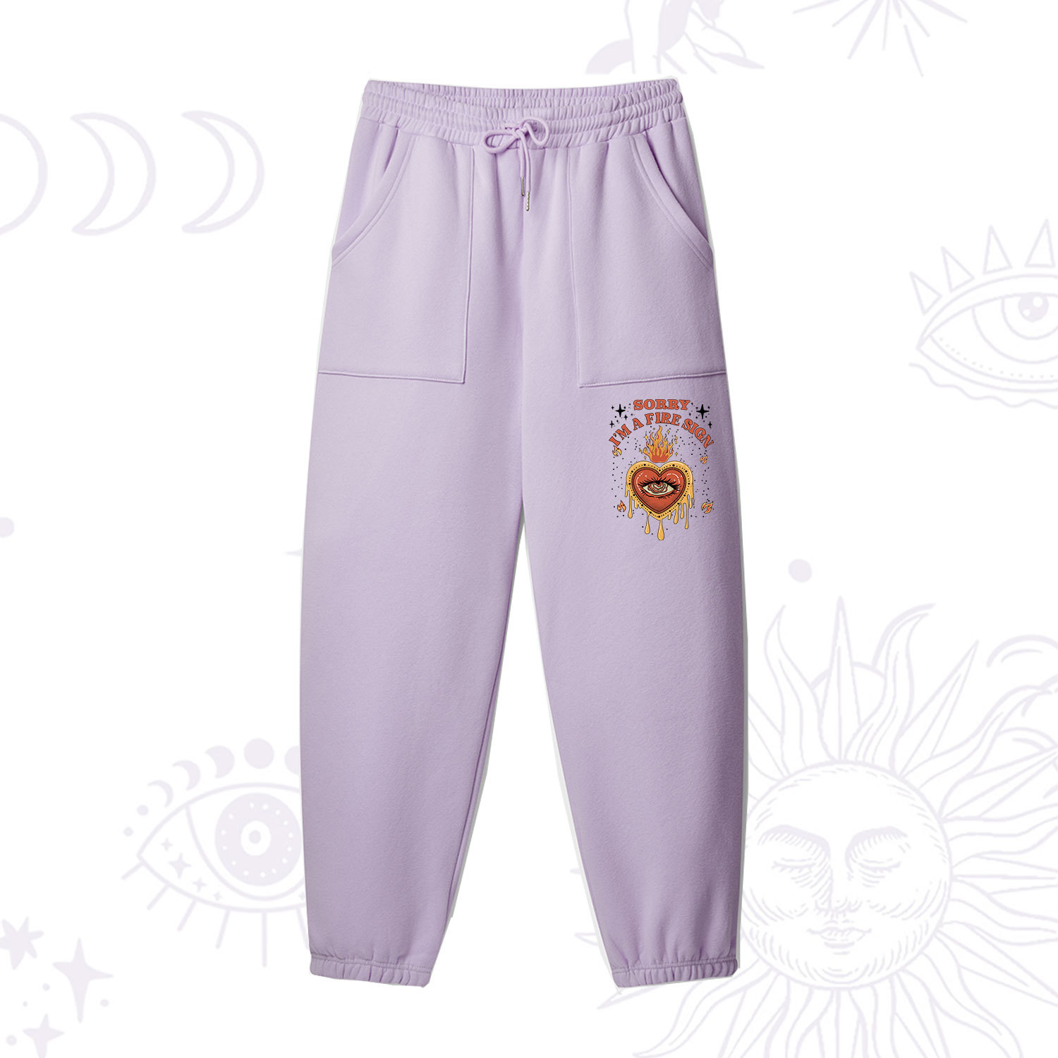 Purplehecate Sorry I'm A Fire Sign Fleece Sweatpants