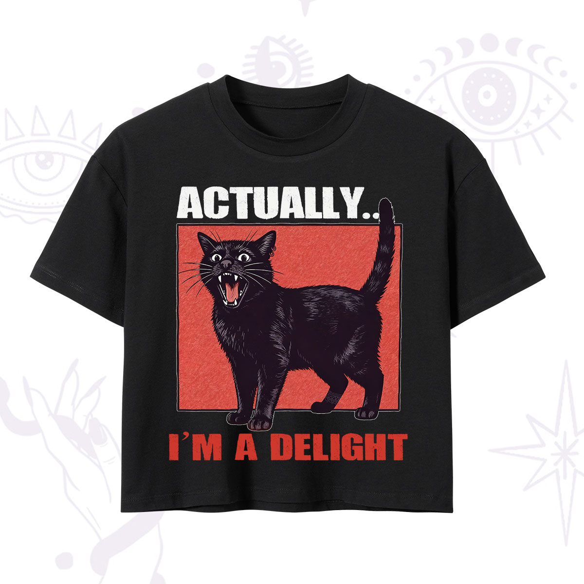 Purplehecate Actually Im a Delight Crop T-Shirt