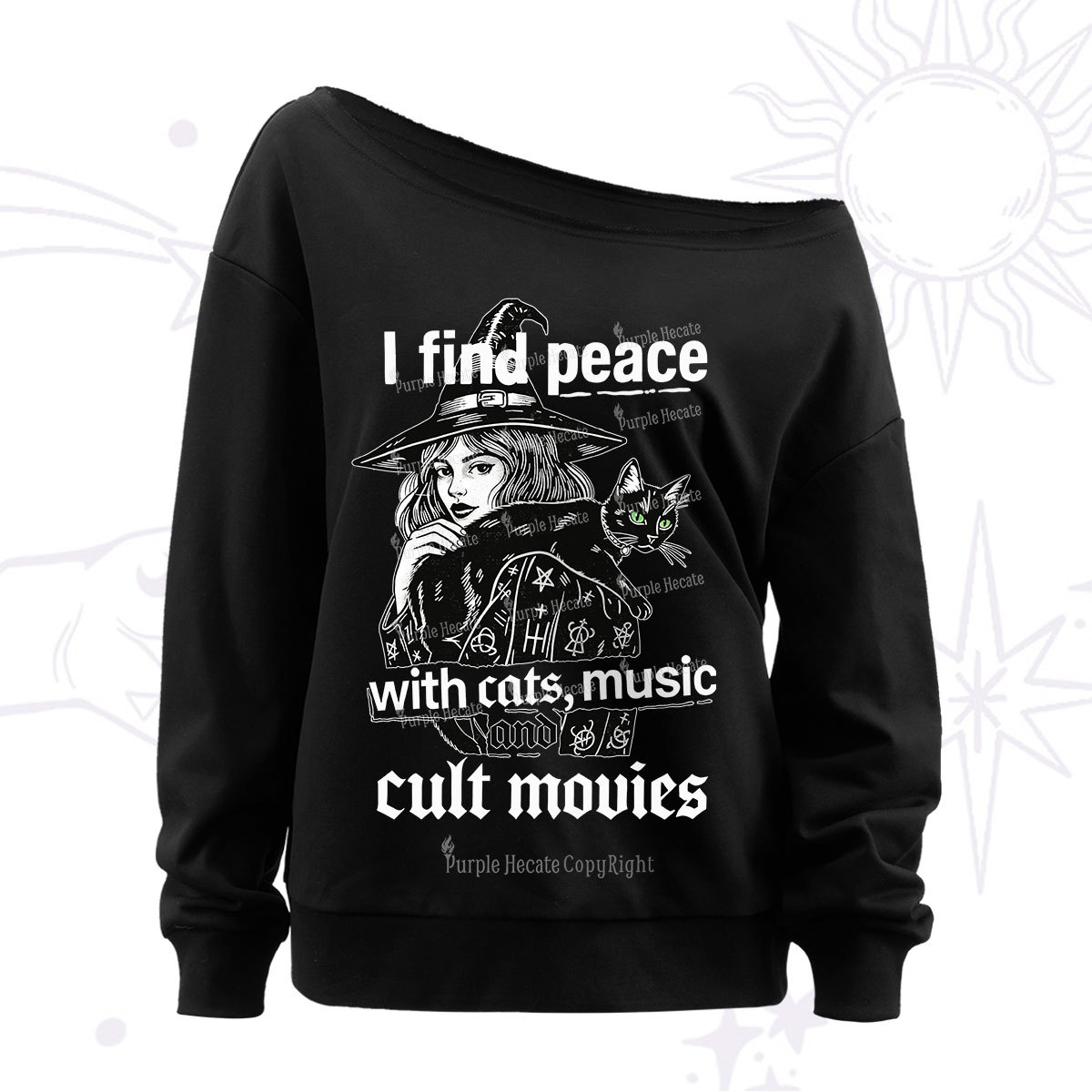 Purplehecate I Find Peace With Cats Music Cult Movies Off The Shoulder